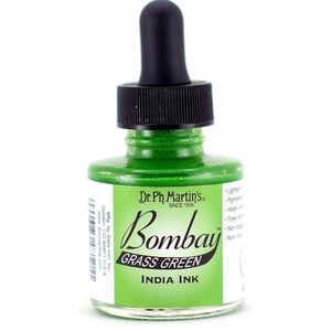 🔥5 FOR $25🔥 Dr. Ph. Martin's Bombay India Ink, Grass Green